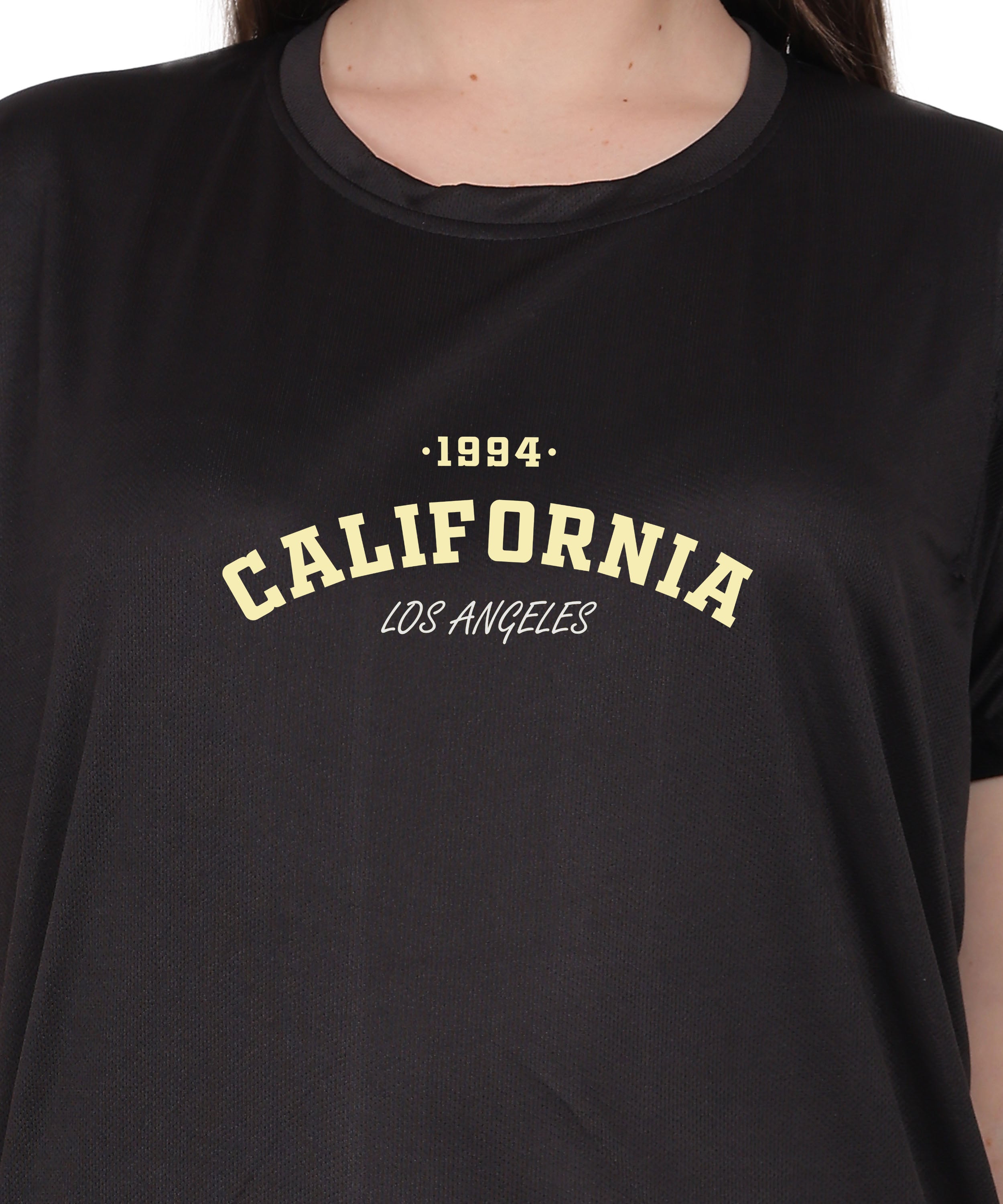 California Los Angeles 1984 Graphic Print T-Shirt, Cotton, Round Neck, Short Sleeve, Regular Fit