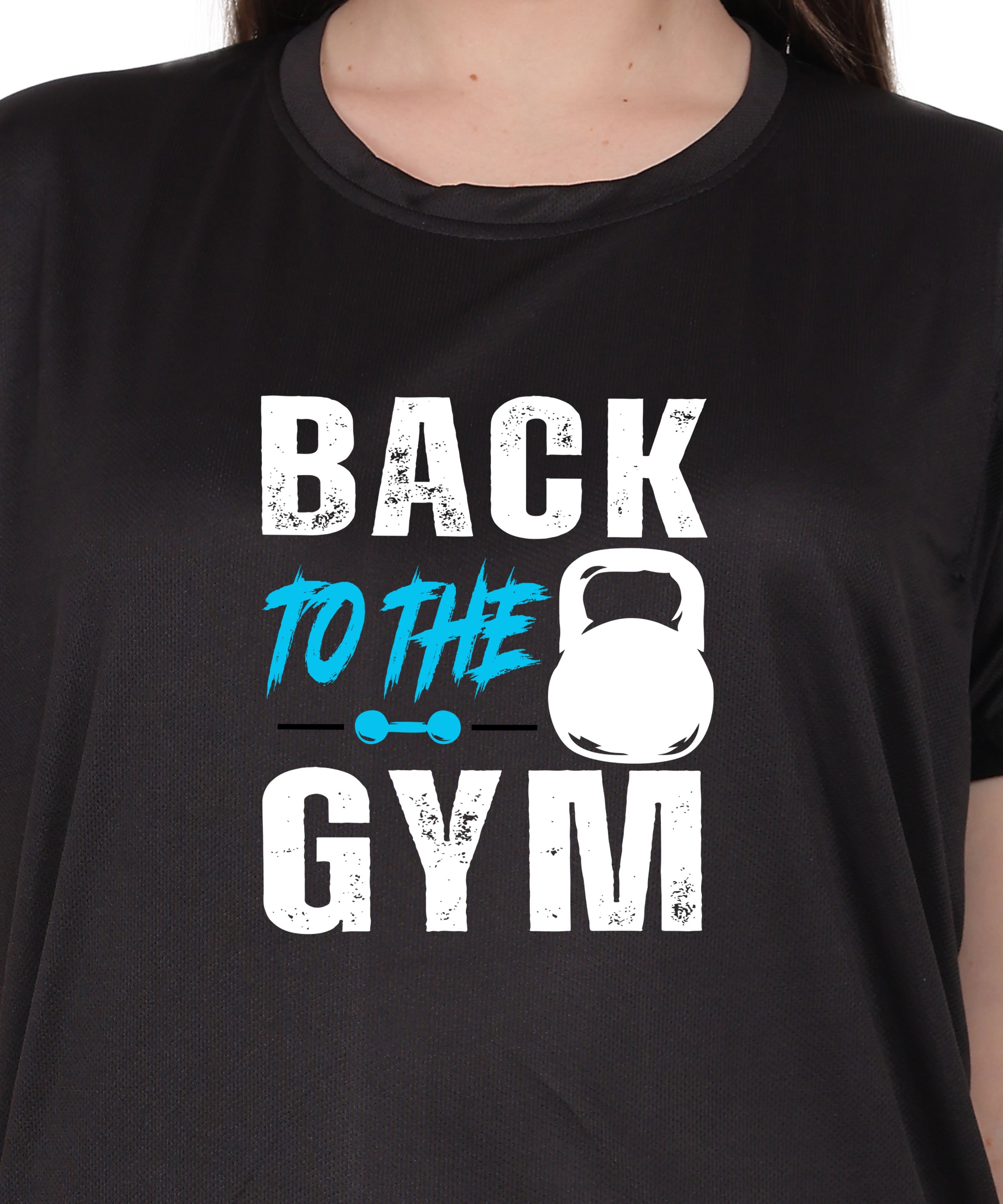 Back to the Gym Workout T-Shirt, Cotton, Short Sleeve, Regular Fit, Graphic Print Design