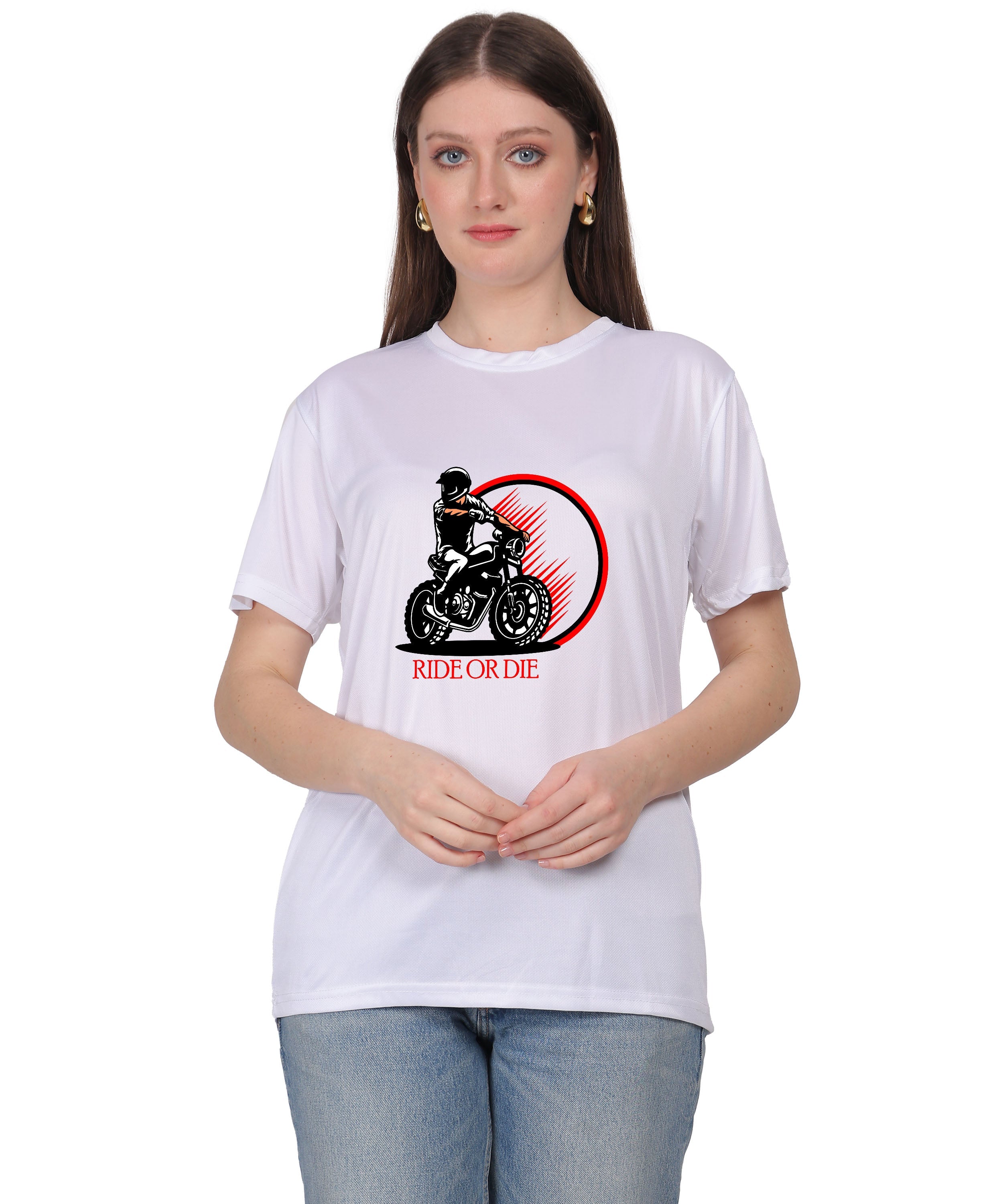 Ride or Die Motorcycle Graphic T-Shirt, Cotton, Short Sleeve, Regular Fit